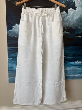White Lightweight Summer Pants - lined!